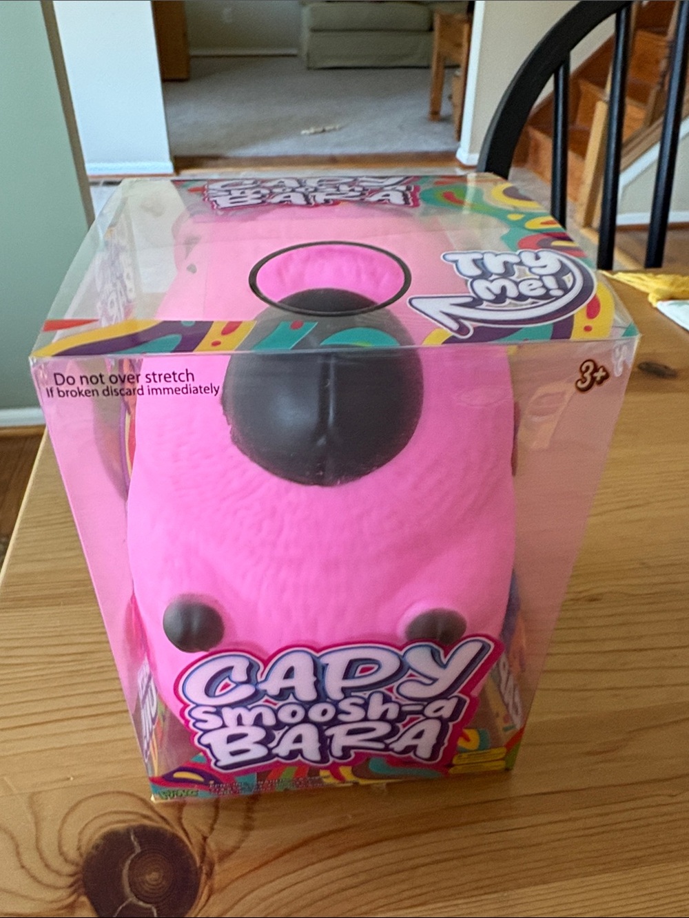 Capybara Smooshy Bara Pink Squishy Plush Toy -